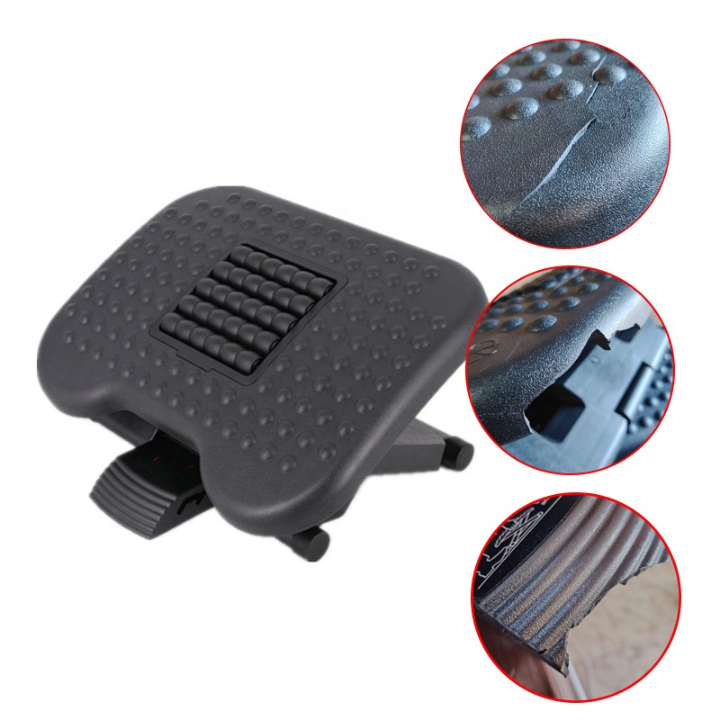 Suport ergonomic pentru picioare, inaltime ajustabila 3 pozitii, role masaj, anti-derapant, RESIGILAT - imagine 10